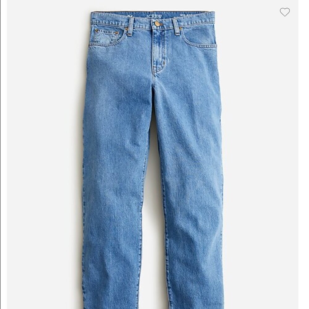 Slouchy-straight dad jean in Blue Reef wash